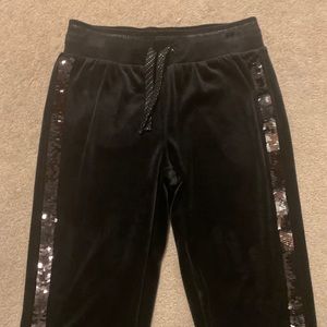 Brand new! Velour pants with sequins